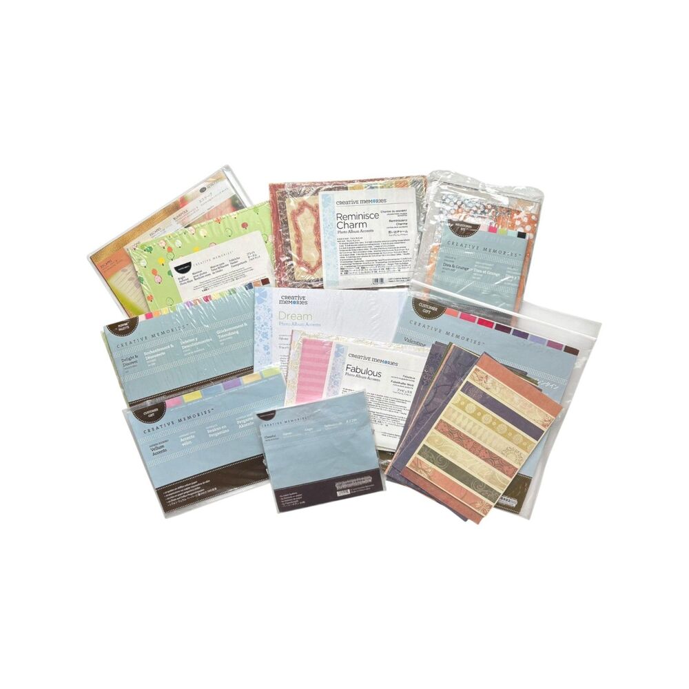ASSORTED Creative Memories Paper Stickers Vellum Milestones Kit Power Palette